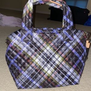 MZ Wallace limited edition Sutton Alcott plaid quilted bag tote purse crossbody